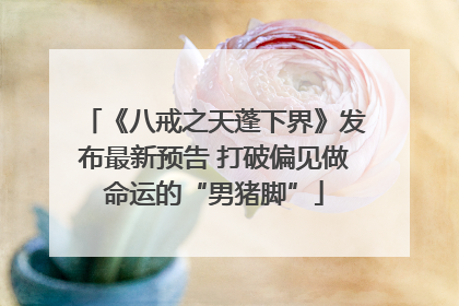 《八戒之天蓬下界》发布最新预告 打破偏见做命运的“男猪脚”