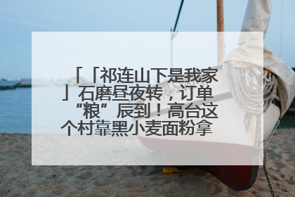 「祁连山下是我家」石磨昼夜转，订单“粮”辰到！高台这个村靠黑小麦面粉拿下成立来最大订单