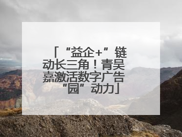 “益企+”链动长三角！青吴嘉激活数字广告“园”动力