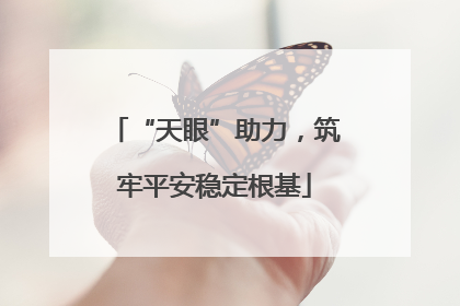 “天眼”助力，筑牢平安稳定根基