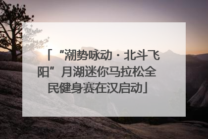 “潮势咏动・北斗飞阳”月湖迷你马拉松全民健身赛在汉启动