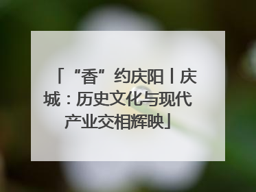 “香”约庆阳丨庆城：历史文化与现代产业交相辉映