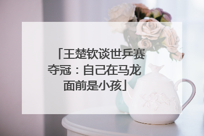 王楚钦谈世乒赛夺冠：自己在马龙面前是小孩