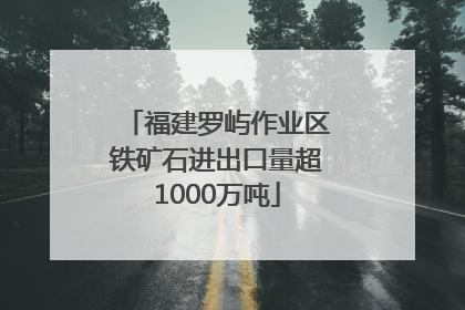福建罗屿作业区铁矿石进出口量超1000万吨