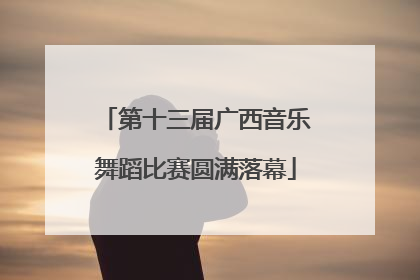 第十三届广西音乐舞蹈比赛圆满落幕