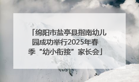 绵阳市盐亭县指南幼儿园成功举行2025年春季“幼小衔接”家长会