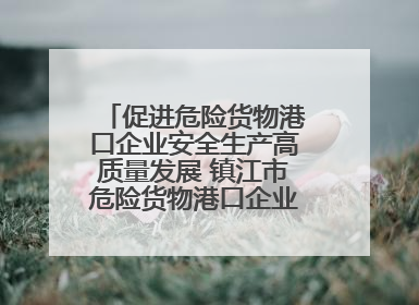 促进危险货物港口企业安全生产高质量发展 镇江市危险货物港口企业安全联盟成立