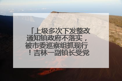 上级多次下发整改通知镇政府不落实，被市委巡察组抓现行！吉林一副镇长受党内警告处分