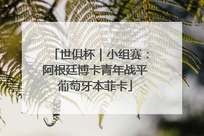 世俱杯｜小组赛：阿根廷博卡青年战平葡萄牙本菲卡