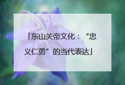 东山关帝文化：“忠义仁勇”的当代表达