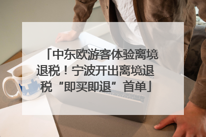 中东欧游客体验离境退税！宁波开出离境退税“即买即退”首单