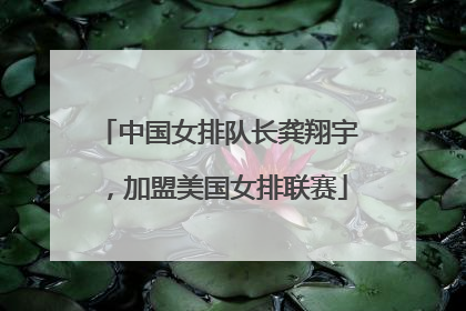 中国女排队长龚翔宇，加盟美国女排联赛
