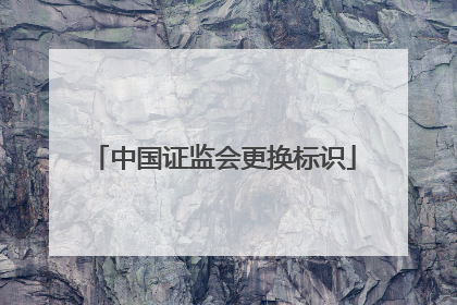 中国证监会更换标识