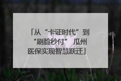 从“卡证时代”到“刷脸秒付” 瓜州医保实现智慧跃迁