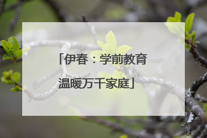 伊春：学前教育温暖万千家庭