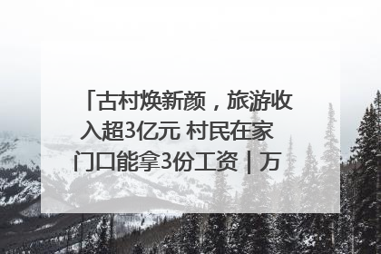 古村焕新颜，旅游收入超3亿元 村民在家门口能拿3份工资｜万千气象看四川