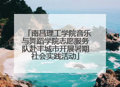 南昌理工学院音乐与舞蹈学院志愿服务队赴丰城市开展暑期社会实践活动