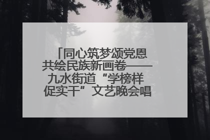 同心筑梦颂党恩 共绘民族新画卷——九水街道“学榜样 促实干”文艺晚会唱响民族团结主旋律