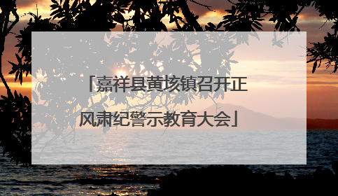 嘉祥县黄垓镇召开正风肃纪警示教育大会