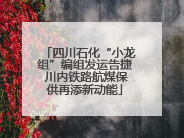 四川石化“小龙组”编组发运告捷 川内铁路航煤保供再添新动能