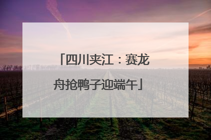 四川夹江：赛龙舟抢鸭子迎端午