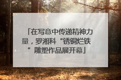 在写意中传递精神力量，罗湘科“锈铜烂铁”雕塑作品展开幕