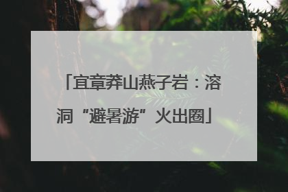 宜章莽山燕子岩：溶洞“避暑游”火出圈