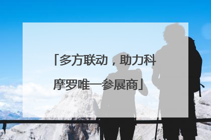 多方联动，助力科摩罗唯一参展商
