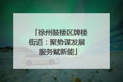 徐州鼓楼区牌楼街道：聚势谋发展 服务赋新能