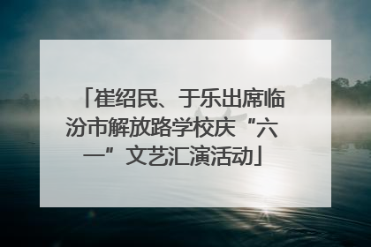 崔绍民、于乐出席临汾市解放路学校庆“六一”文艺汇演活动