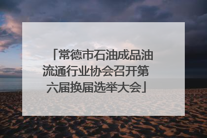 常德市石油成品油流通行业协会召开第六届换届选举大会