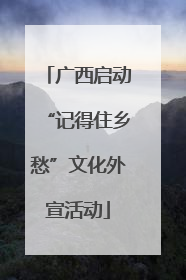 广西启动“记得住乡愁”文化外宣活动