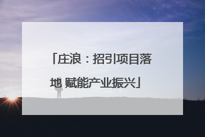 庄浪：招引项目落地 赋能产业振兴