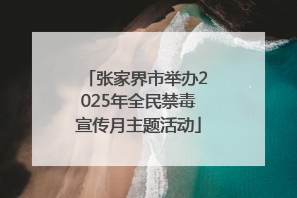 张家界市举办2025年全民禁毒宣传月主题活动