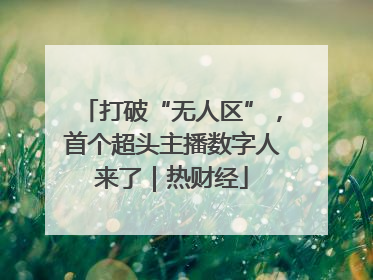 打破“无人区”，首个超头主播数字人来了｜热财经