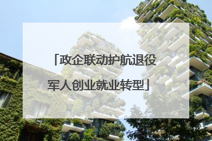 政企联动护航退役军人创业就业转型