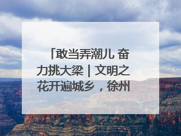 敢当弄潮儿 奋力挑大梁｜文明之花开遍城乡，徐州以昂扬风貌冲刺“万亿之城”
