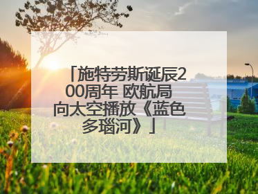 施特劳斯诞辰200周年 欧航局向太空播放《蓝色多瑙河》