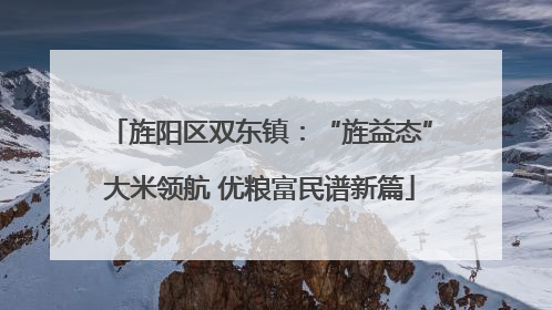 旌阳区双东镇：“旌益态”大米领航 优粮富民谱新篇