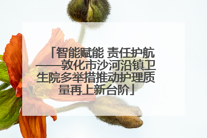 智能赋能 责任护航——敦化市沙河沿镇卫生院多举措推动护理质量再上新台阶