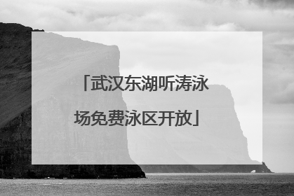 武汉东湖听涛泳场免费泳区开放