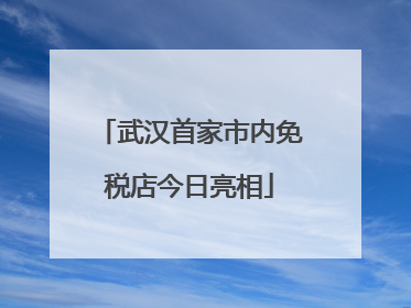 武汉首家市内免税店今日亮相