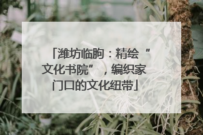 潍坊临朐：精绘“文化书院”，编织家门口的文化纽带