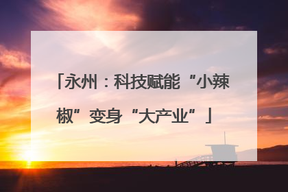 永州：科技赋能“小辣椒”变身“大产业”