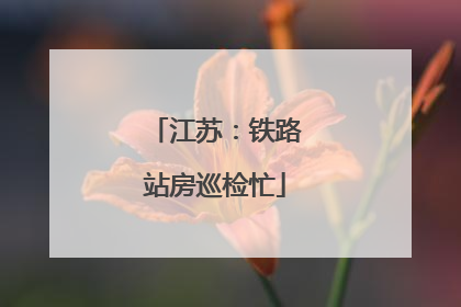 江苏：铁路站房巡检忙