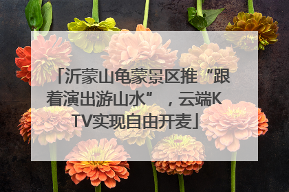 沂蒙山龟蒙景区推“跟着演出游山水”，云端KTV实现自由开麦