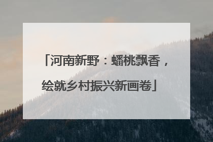 河南新野：蟠桃飘香，绘就乡村振兴新画卷