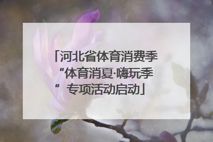 河北省体育消费季“体育消夏·嗨玩季”专项活动启动