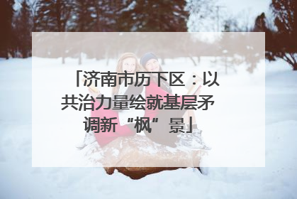 济南市历下区：以共治力量绘就基层矛调新“枫”景