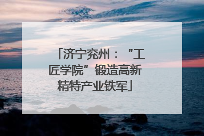 济宁兖州：“工匠学院”锻造高新精特产业铁军